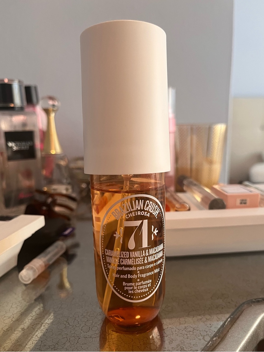 Caramelized Vanilla & Macadamia Hair & Body Mist - Amber